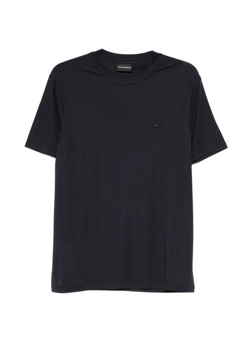 T-shirt uomo Emporio Armani blu con logo EMPORIO ARMANI | EM004586AF13721UB118